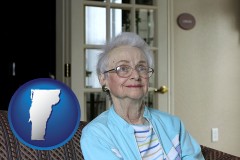 Vermont - a senior woman in an assisted living facility